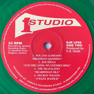 Studio One Ska: The Original (Record Store Day 2023) Transparent Green Vinyl