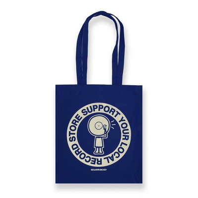 Support Your Local Record Store Tote Bag (Blue)