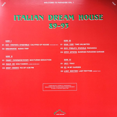 Welcome To Paradise Vol. I: Italian Dream House 1989-93