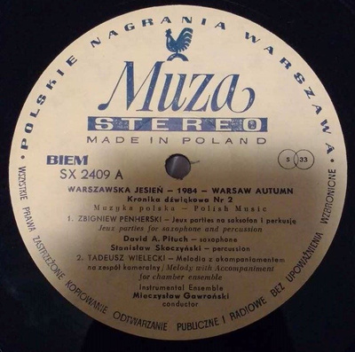 Warszawska Jesień - 1984 - Warsaw Autumn (Kronika dźwiękowa Nr 2 - Sound Chronicle No. 2)