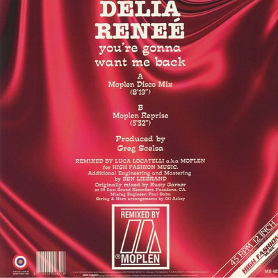 You're Gonna Want Me Back (Remixes)