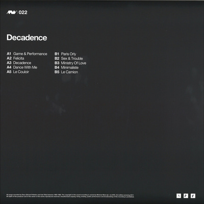 Decadence (2025 Repress) 180g