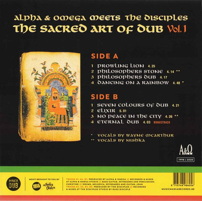 The Sacred Art Of Dub Vol. 1 (Record Store Day 2020) white vinyl
