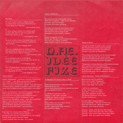 Idee Fixe (Red Label w/ Silver Print)