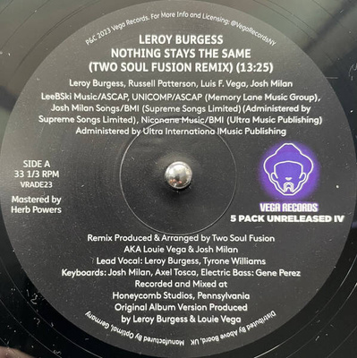 Vega Records 5 Pack Unreleased IV