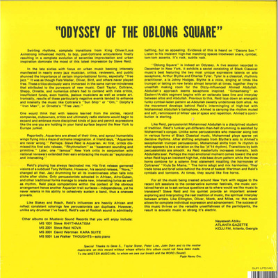 Odyssey Of The Oblong Square (Gold Vinyl)