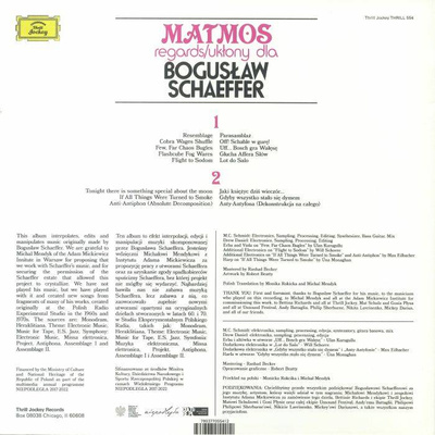 Regards​/​Ukłony Dla Bogusław Schaeffer