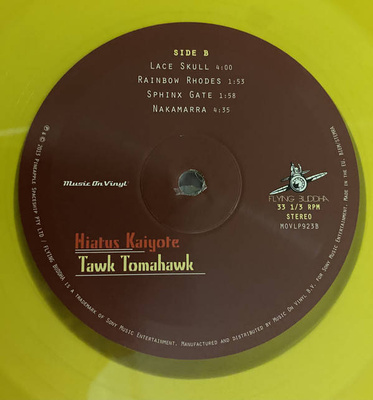 Tawk Tomahawk (180g) yellow vinyl
