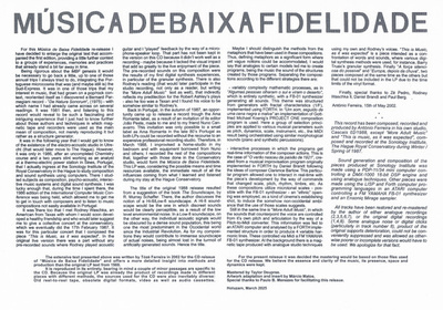 Música De Baixa Fidelidade