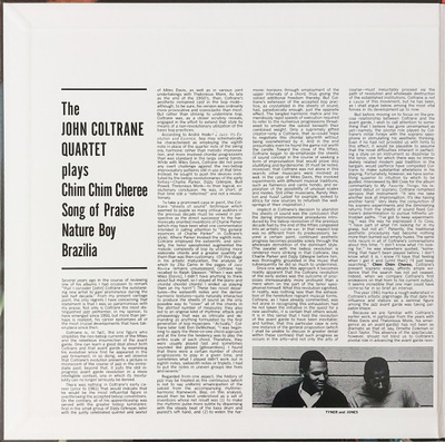 The John Coltrane Quartet Plays (Gatefold) 180g