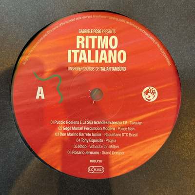 Gabriele Poso Presents Ritmo Italiano: Unspoken Sounds Of Italian Tamburo
