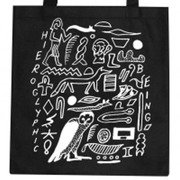Hieroglyphic Being Tote Bag (black)