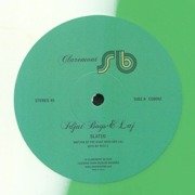 Slateo (one-sided) green & white split vinyl