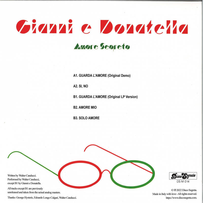 Amore Segreto (180g) Disco Segreta | Side One