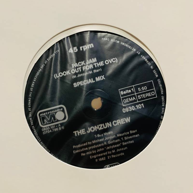 Pack Jam (Look Out For The OVC) Metronome Side One