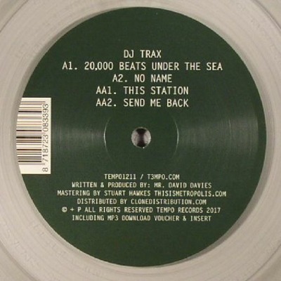 20,000 Beats Under The Sea (12" + insert) clear vinyl