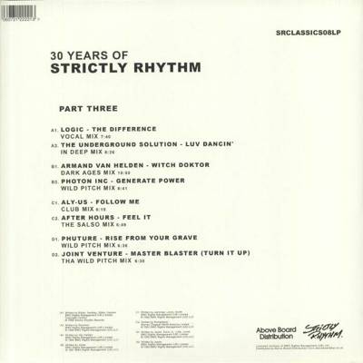 30 Years Of Strictly Rhythm Part Three (White Vinyl Repress)