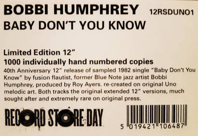 Baby Don't You Know (40th Anniversary Edition) (Record Store Day 2022)
