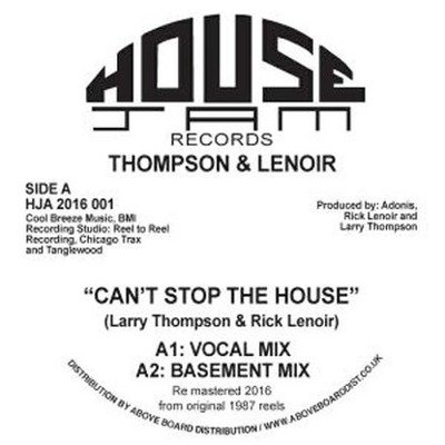 Can't Stop The House (white vinyl)