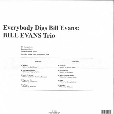 Everybody Digs Bill Evans (Clear Vinyl)