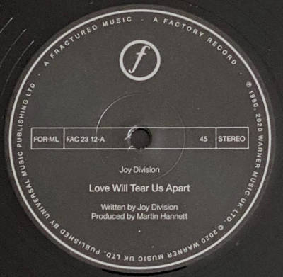 Love Will Tear Us Apart (180g)
