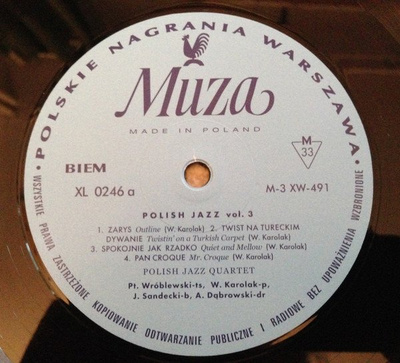 Polish Jazz Quartet (Polish Jazz Vol. 3) 180g 