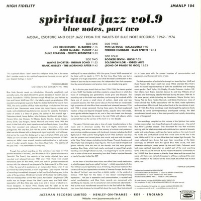 Spiritual Jazz 9: Blue Notes Part 2 (gatefold)