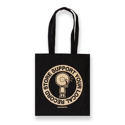 Support Your Local Record Store Tote Bag (Black)