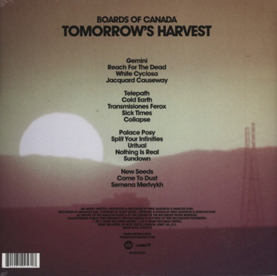 Tomorrow's Harvest (gatefold)