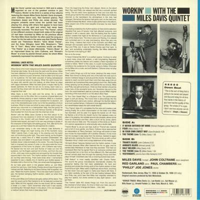 Workin’ With The Miles Davis Quintet (180g) blue vinyl