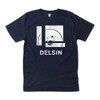 Delsin - Label Stamp, Denim Blue w/ White Print